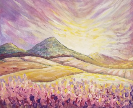 March Adult Painting Class: Lavender Sky